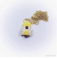 Image 5 of cute bee necklace