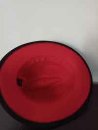 Image 2 of Ombre Fedora (red)