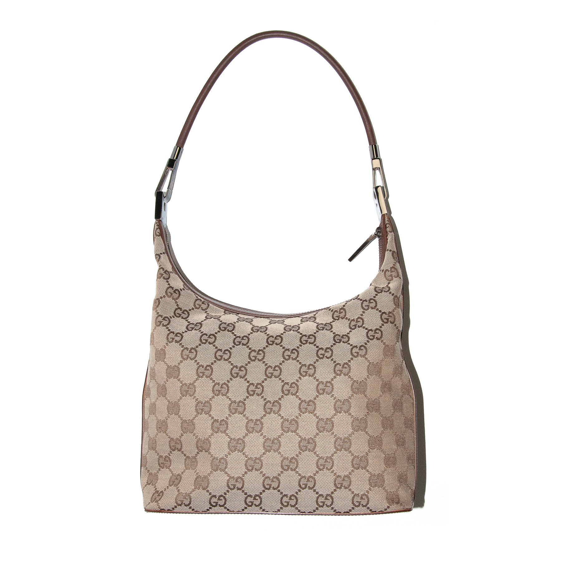 Image of Gucci Monogram Canvas Shoulder Bag