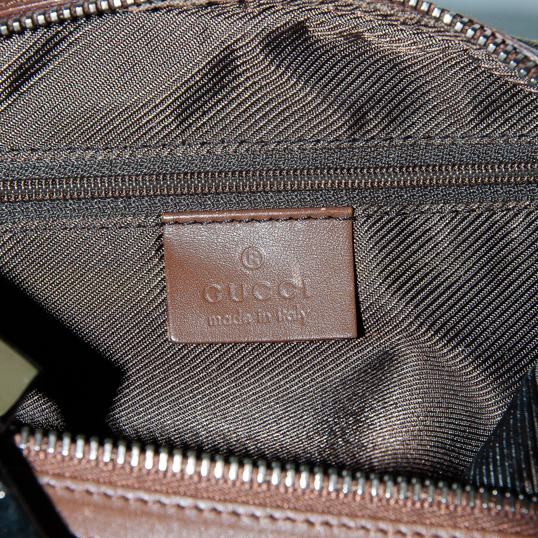 Image of Gucci Monogram Canvas Shoulder Bag