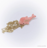 Image 3 of Pink dolphin necklace