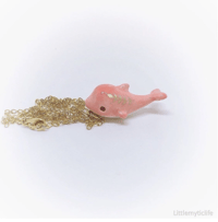 Image 4 of Pink dolphin necklace