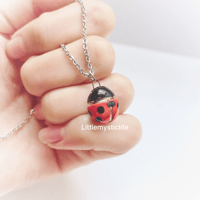 Image 4 of Red ladybug necklace