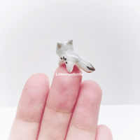 Image 5 of Gray wolf figurine