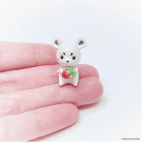 Image 1 of Strawberry mouse figurine