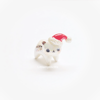 Image 4 of Christmas hat bear figurine