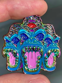 Image 2 of Rainbow Metallic Killa Gorilla Hat Pin