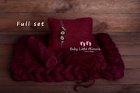 Newborn photo set claret
