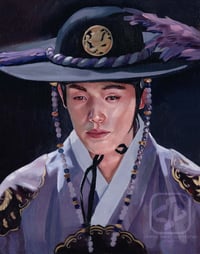 King Cheoljong 11"x14" Oil on Panel