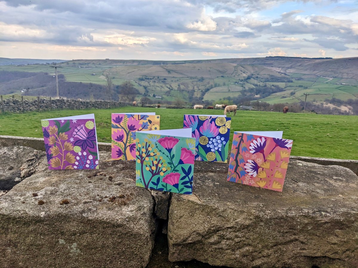 Fantastical Floral Card Set of 5