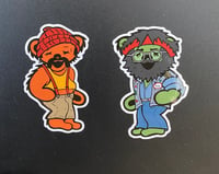 Image 1 of Cheech and Chong Bear Stickers