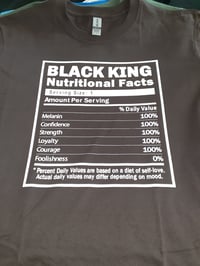 Image 2 of Black King Nutritional Facts T Shirt 