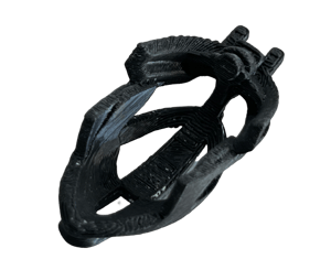 Image of Bionicle Toa Hagah Bomonga's Kanohi by Galva (FDM Plastic-printed, Black)