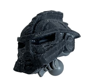 Image of Bionicle Original Mask of Clairvoyance by Galva (FDM Plastic-Printed, Black)