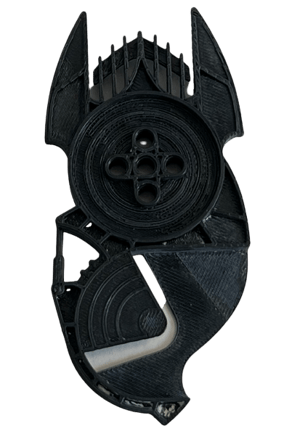 Image of Bionicle Toa Hagah Shield by KingSidorak (FDM Plastic-printed, Black)