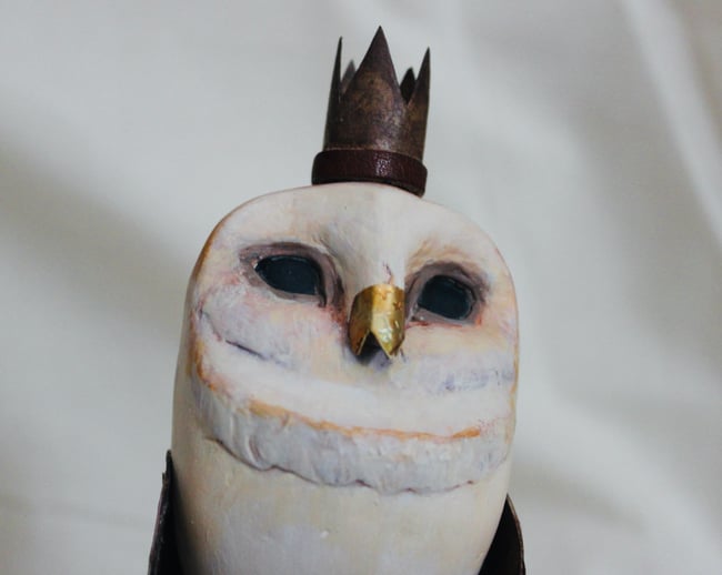 Barn Owl Sculpture - Brooklyn Born and Bred