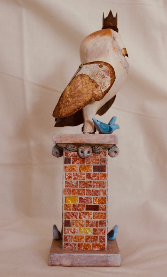 Barn Owl Sculpture - Brooklyn Born and Bred