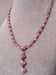 Image of TRIPLE RHODOCHROSITE PENDANT NECKLACE