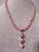 Image of TRIPLE RHODOCHROSITE PENDANT NECKLACE