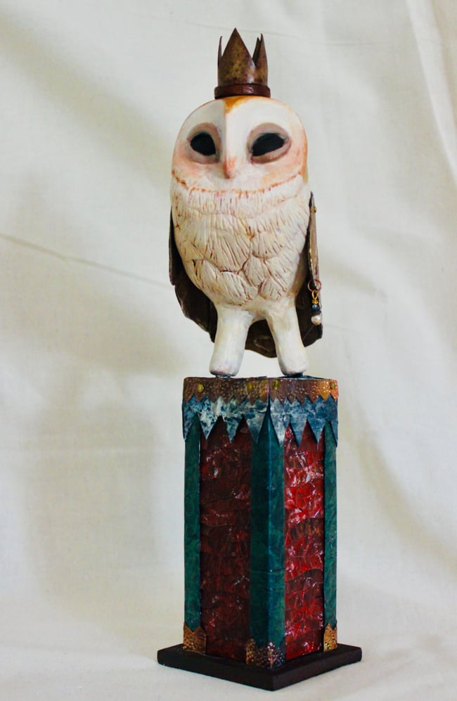 Barn Owl Sculpture - Bungalow Beauty
