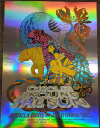 Image 1 of Circles Around the Sun - CA Spring Tour 2022 poster. Art by Caitlin Mattisson