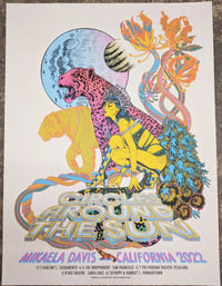 Image 1 of Circles Around the Sun -CA Spring Tour 2022 poster. Art by Caitlin Mattisson. 