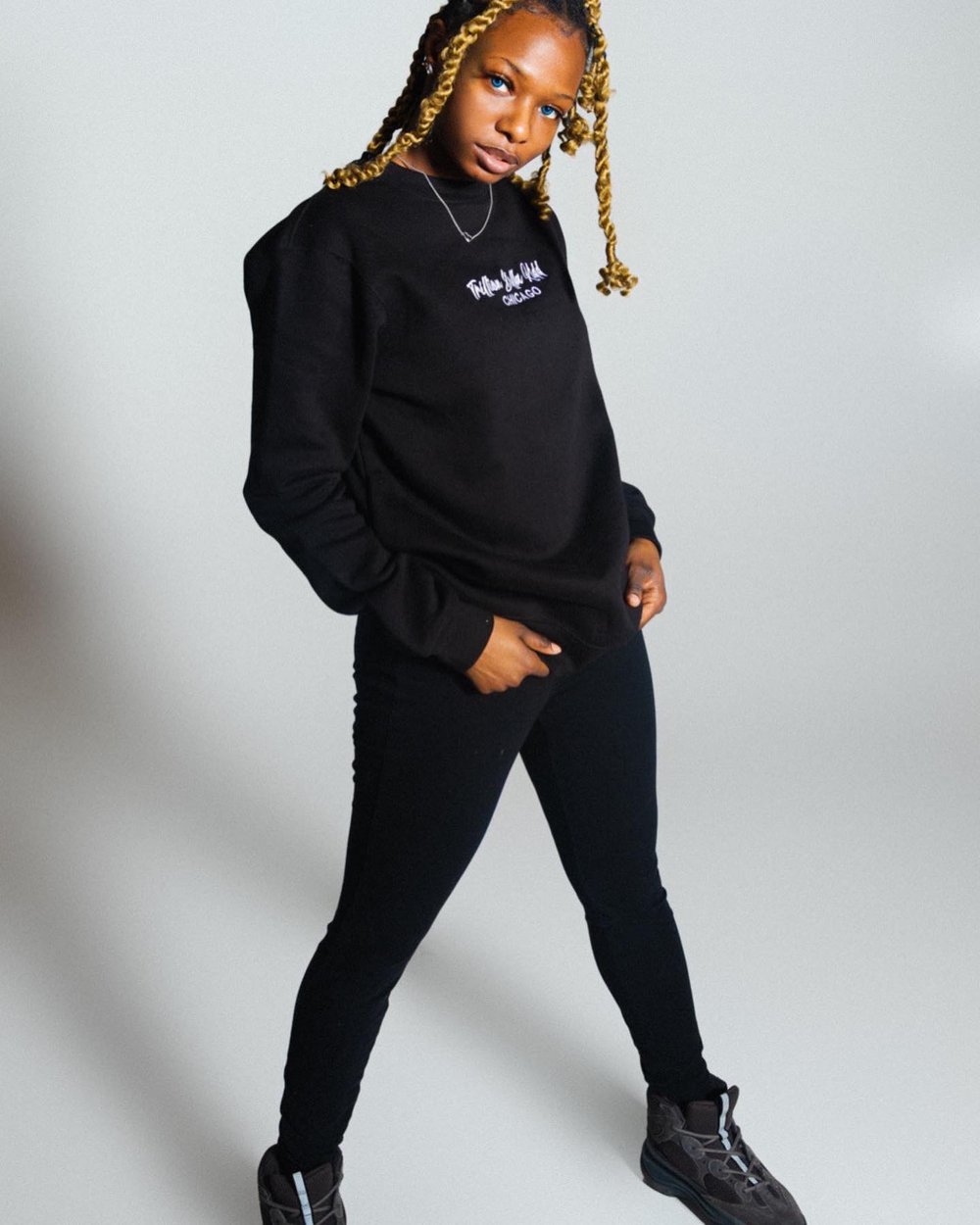 Black TrillionDollaKidd Crewneck 