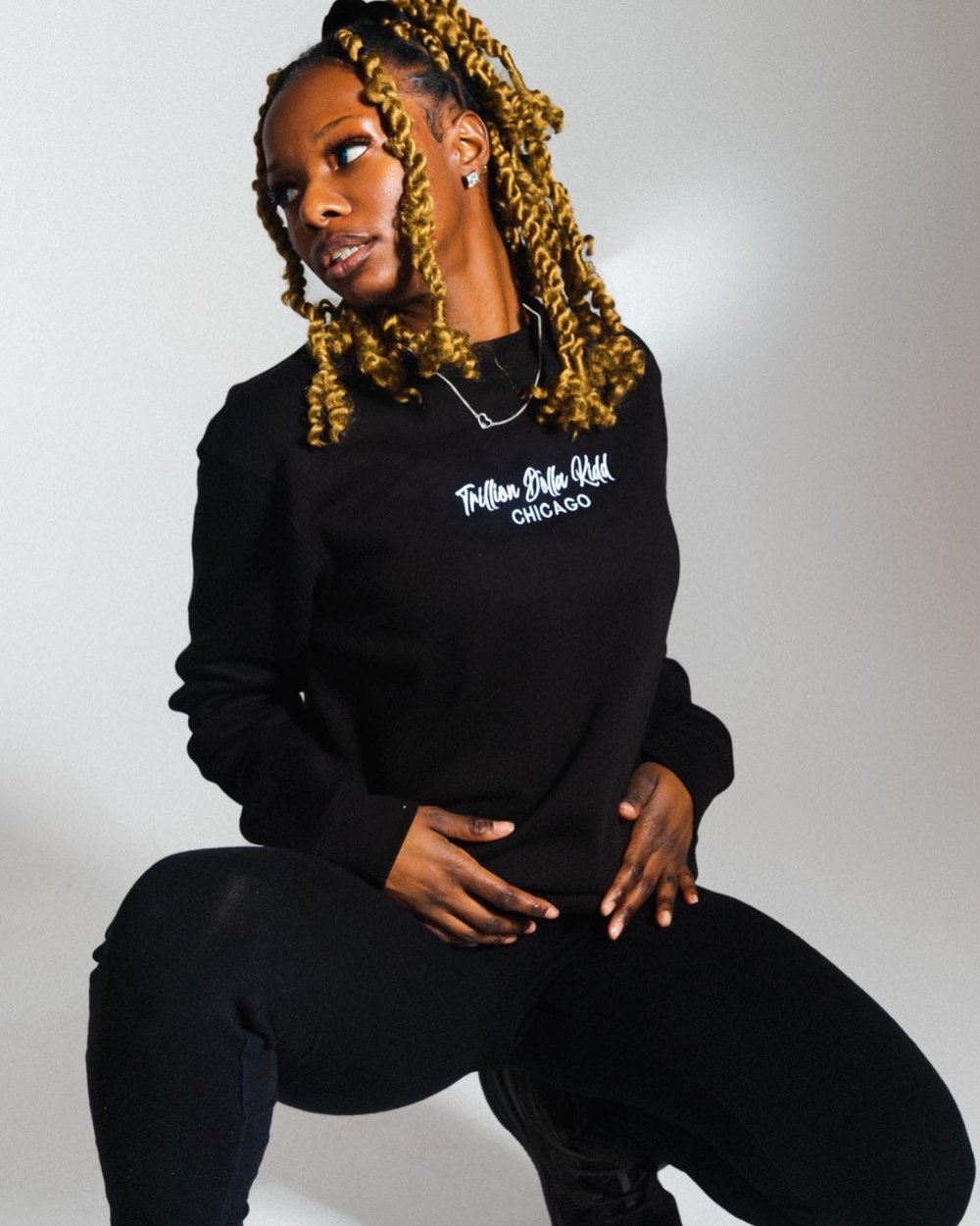 Black TrillionDollaKidd Crewneck 