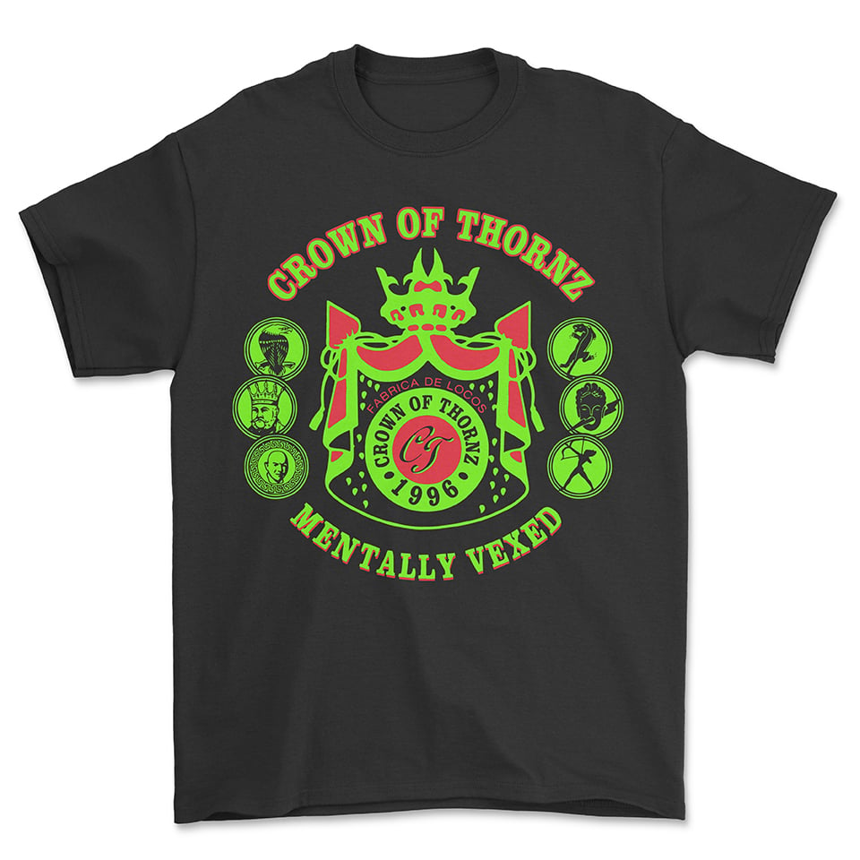 CROWN OF THORNZ MENTALLY VEXED T SHIRT (IN STOCK) | GUTTER CHRIST 