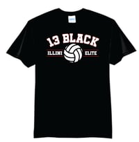 Image 1 of Illini Elite 13 Black Poly/Cotton Tee