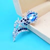 SassyMae’s Blue Flower Brooch