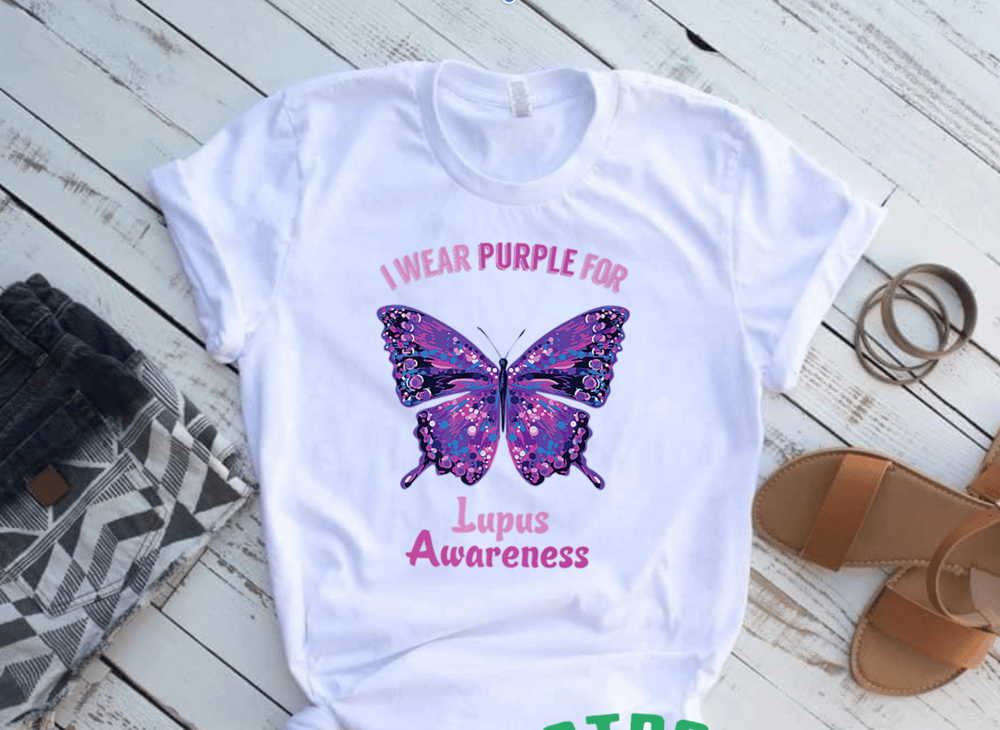 Image of I Wear Purple For Lupus Tee