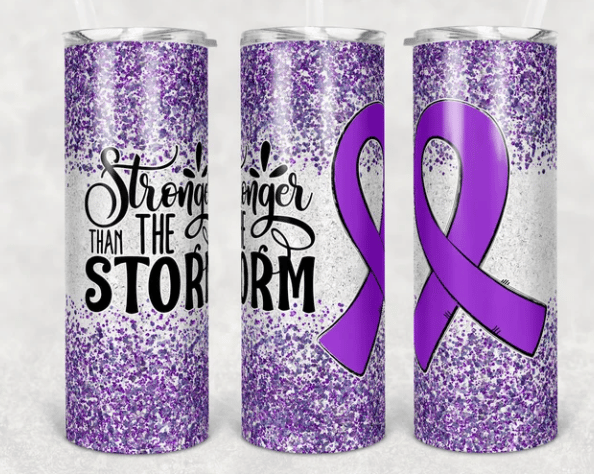 Keep Your Head Up Breast Cancer Awareness Tumbler 