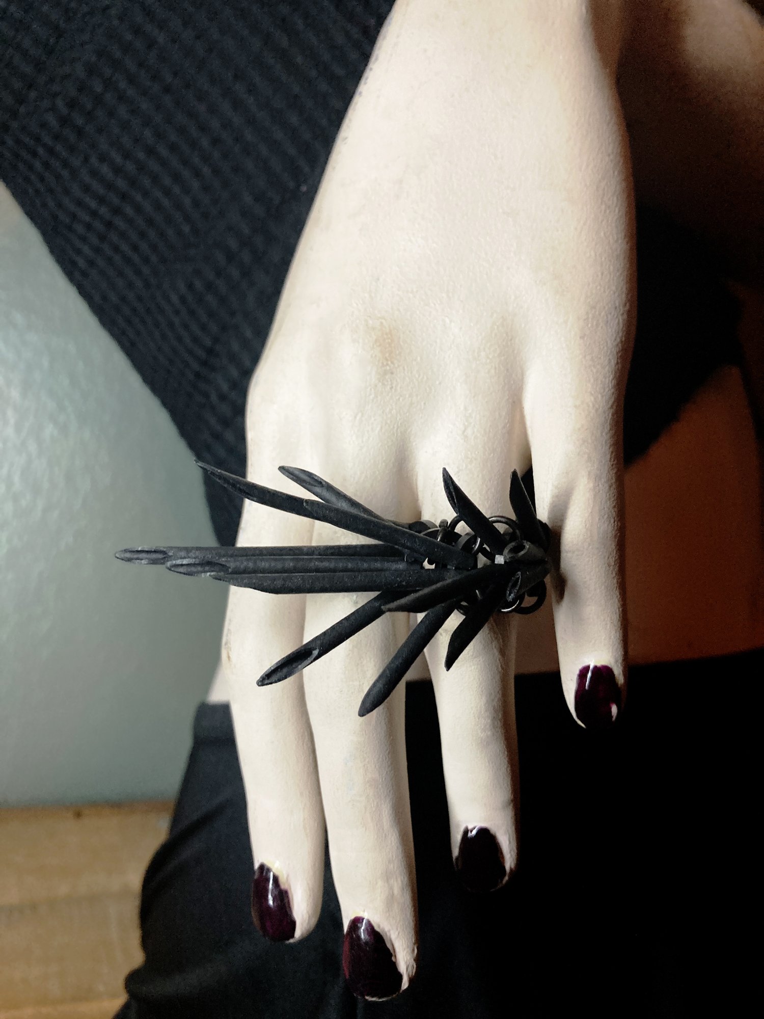Wired Resistance — Quill Ring V.2 - Black & Brass Wired Resistance — Quill Ring V.2 - Black & Brass