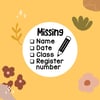 Missing Details Stamp