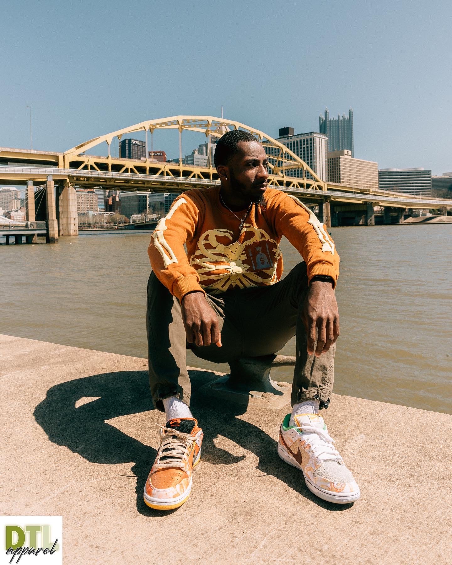 Image of Harvest Orange Bones Crewneck