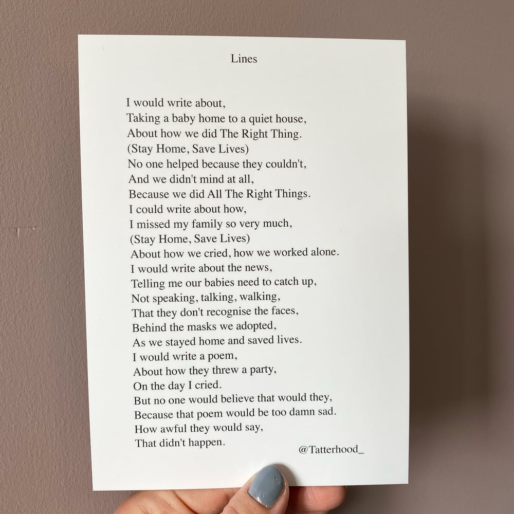 Image of Lines - a poem by Tatterhood