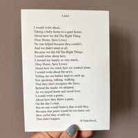 Lines - a poem by Tatterhood