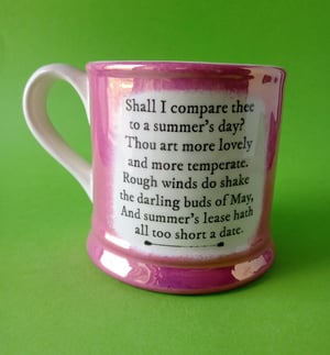 Shakespeare Sonnet 18 mug