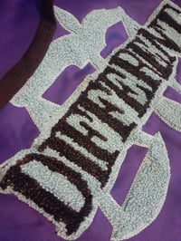 Image 2 of PURPLE (CHENILLE EMBROIDERED) "DIFFERENT" JOGGER SUIT