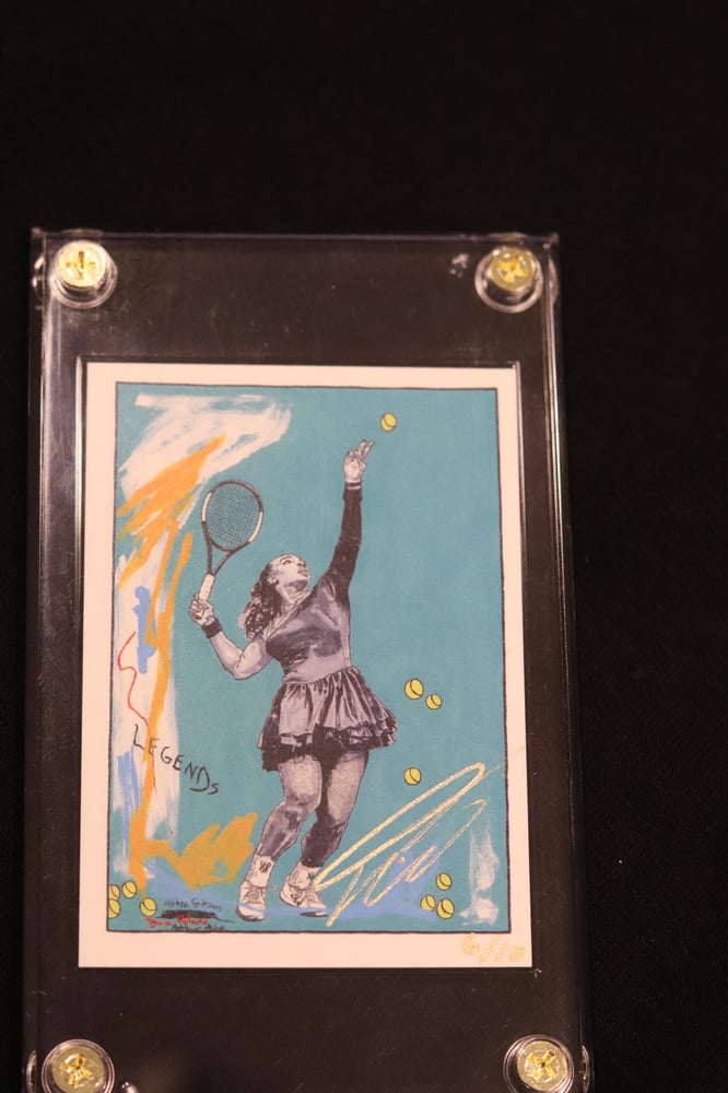 Image of Autographed Serena Williams  KAWD ART SPORTS CARDS 2022