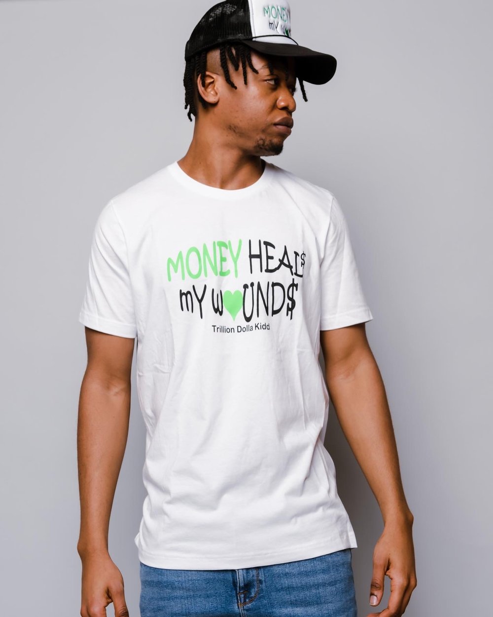 White Money heals my wounds tee 