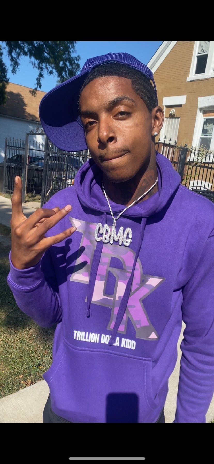 Purple Camo TDK pullover Hoodie 