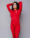 Red 2 piece TrillionDollaLadies suit