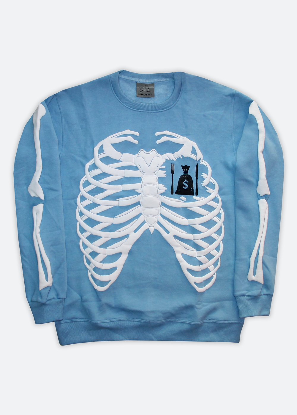 Image of University Blue Bones Crewneck