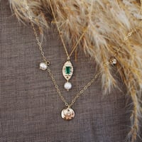 Image 4 of Eco Gold And Agate Pearl Necklace