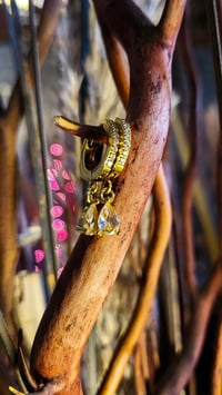 Image 1 of 👑The Armored Kingdom Hoop Earrings 