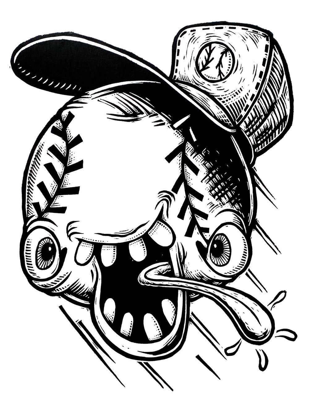 Spit Ball T-shirt (A1) **FREE SHIPPING**