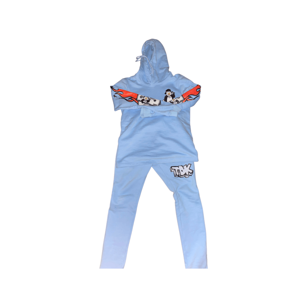 Baby blue 2021 F/W collection jogging suit