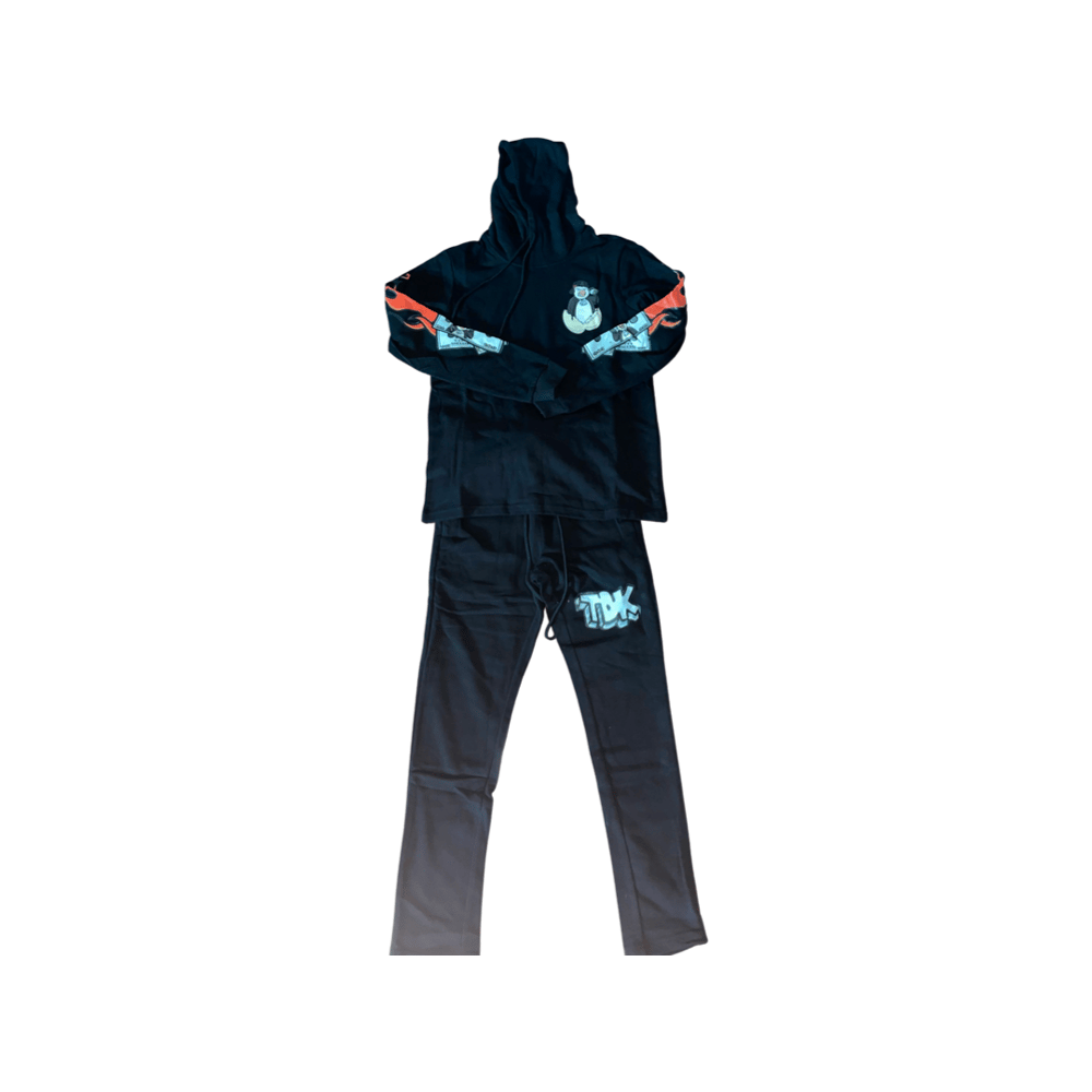 Black 2021 F/W collection jogging suits